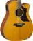Yamaha A1M Dreadnought Acoustic Electric Guitar Vintage Natural Body Angled View